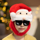 Maxbell Christmas Plush Hat Xmas Hat Novelty Winter Photo Prop for Cosplay Festival Santa Claus45cmx30cm