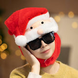 Maxbell Christmas Plush Hat Xmas Hat Novelty Winter Photo Prop for Cosplay Festival Santa Claus45cmx30cm