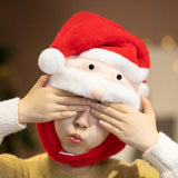 Maxbell Christmas Plush Hat Xmas Hat Novelty Winter Photo Prop for Cosplay Festival Santa Claus45cmx30cm