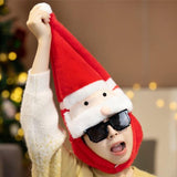 Maxbell Christmas Plush Hat Xmas Hat Novelty Winter Photo Prop for Cosplay Festival Santa Claus45cmx30cm