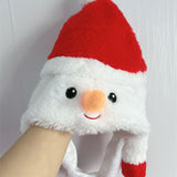 Maxbell Christmas Plush Hat Xmas Hat Novelty Winter Photo Prop for Cosplay Festival Snowman 30cmx30cm