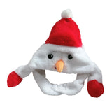 Maxbell Christmas Plush Hat Xmas Hat Novelty Winter Photo Prop for Cosplay Festival Snowman 30cmx30cm