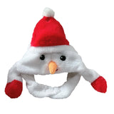 Maxbell Christmas Plush Hat Xmas Hat Novelty Winter Photo Prop for Cosplay Festival Snowman 30cmx30cm