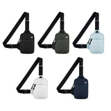 Maxbell Sports Chest Bag Wallet with Zipper Pocket for Outdoor Sport Trekking Gym White