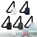 Maxbell Sports Chest Bag Wallet with Zipper Pocket for Outdoor Sport Trekking Gym White