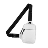 Maxbell Sports Chest Bag Wallet with Zipper Pocket for Outdoor Sport Trekking Gym White