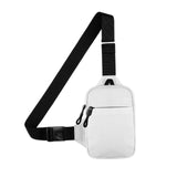 Maxbell Sports Chest Bag Wallet with Zipper Pocket for Outdoor Sport Trekking Gym White