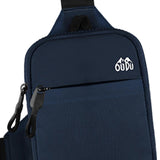 Maxbell Sports Chest Bag Wallet with Zipper Pocket for Outdoor Sport Trekking Gym Dark Blue