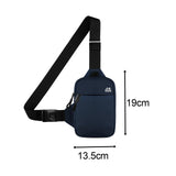 Maxbell Sports Chest Bag Wallet with Zipper Pocket for Outdoor Sport Trekking Gym Dark Blue