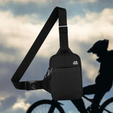 Maxbell Sports Chest Bag Wallet with Zipper Pocket for Outdoor Sport Trekking Gym Black