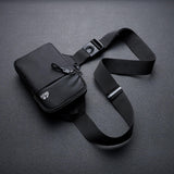 Maxbell Sports Chest Bag Wallet with Zipper Pocket for Outdoor Sport Trekking Gym Black