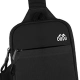 Maxbell Sports Chest Bag Wallet with Zipper Pocket for Outdoor Sport Trekking Gym Black