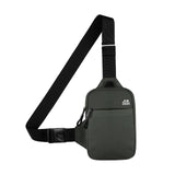 Maxbell Sports Chest Bag Wallet with Zipper Pocket for Outdoor Sport Trekking Gym Grey