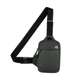 Maxbell Sports Chest Bag Wallet with Zipper Pocket for Outdoor Sport Trekking Gym Grey