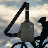 Maxbell Sports Chest Bag Wallet with Zipper Pocket for Outdoor Sport Trekking Gym Grey