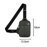 Maxbell Sports Chest Bag Wallet with Zipper Pocket for Outdoor Sport Trekking Gym Grey