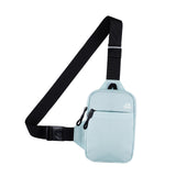 Maxbell Sports Chest Bag Wallet with Zipper Pocket for Outdoor Sport Trekking Gym Light Blue