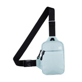 Maxbell Sports Chest Bag Wallet with Zipper Pocket for Outdoor Sport Trekking Gym Light Blue