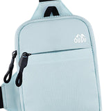 Maxbell Sports Chest Bag Wallet with Zipper Pocket for Outdoor Sport Trekking Gym Light Blue