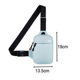 Maxbell Sports Chest Bag Wallet with Zipper Pocket for Outdoor Sport Trekking Gym Light Blue