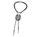 Maxbell Stylish Bolo Tie PU Leather Jewelry Shirt Neck Ties Clothing Accessory K