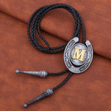 Maxbell Stylish Bolo Tie PU Leather Jewelry Shirt Neck Ties Clothing Accessory M