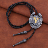 Maxbell Stylish Bolo Tie PU Leather Jewelry Shirt Neck Ties Clothing Accessory V