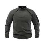 Maxbell Men Jacket Zipper Pullover Sweatshirt Clothes Thermal Fashion for Fishing Dark Gray S