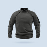 Maxbell Men Jacket Zipper Pullover Sweatshirt Clothes Thermal Fashion for Fishing Dark Gray S