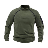 Maxbell Men Jacket Zipper Pullover Sweatshirt Clothes Thermal Fashion for Fishing Green L