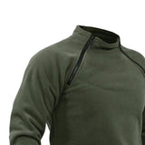 Maxbell Men Jacket Zipper Pullover Sweatshirt Clothes Thermal Fashion for Fishing Green L