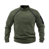 Maxbell Men Jacket Zipper Pullover Sweatshirt Clothes Thermal Fashion for Fishing Green XL