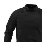 Maxbell Men Jacket Zipper Pullover Sweatshirt Clothes Thermal Fashion for Fishing Black XL