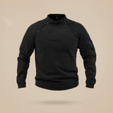 Maxbell Men Jacket Zipper Pullover Sweatshirt Clothes Thermal Fashion for Fishing Black XXXL