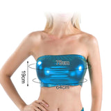 Maxbell Women's Bandeau Top Strapless Sleeveless Top Swimsuit for Performance Blue