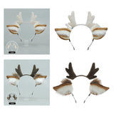 Maxbell Deer Antlers Headband Cute with Ears Headdress Headpiece Headwear Brown