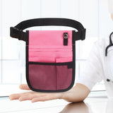 Maxbell Portable Nurse Organizer Belt Waist Bag Nursing Tool Bag Pouch Storage Pink