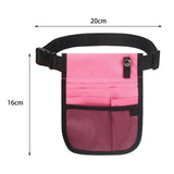 Maxbell Portable Nurse Organizer Belt Waist Bag Nursing Tool Bag Pouch Storage Pink