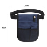 Maxbell Portable Nurse Organizer Belt Waist Bag Nursing Tool Bag Pouch Storage Dark Blue