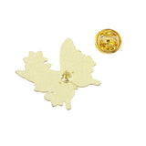 Maxbell Cartoon Butterfly Brooches Metal Trendy Lapel Pin for Holidays Bags Gift