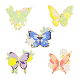Maxbell Cartoon Butterfly Brooches Metal Trendy Lapel Pin for Holidays Bags Gift