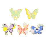Maxbell Cartoon Butterfly Brooches Metal Trendy Lapel Pin for Holidays Bags Gift
