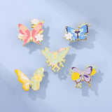 Maxbell Cartoon Butterfly Brooches Metal Trendy Lapel Pin for Holidays Bags Gift