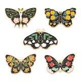 Maxbell 5x Fashion Butterfly Brooch Pin Lapel Pins Decor for Scarf Holiday Wedding