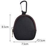 Maxbell Small Coin Purse Fashion Zipper Casual Key Purse for Outdoor Travel Earbud Black