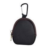 Maxbell Small Coin Purse Fashion Zipper Casual Key Purse for Outdoor Travel Earbud Black