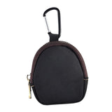 Maxbell Small Coin Purse Fashion Zipper Casual Key Purse for Outdoor Travel Earbud Black