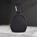 Maxbell Small Coin Purse Fashion Zipper Casual Key Purse for Outdoor Travel Earbud Black