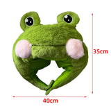 Maxbell Plush Frog Shaped Hat Cartoon Stuffed Toy Party Hats Cosplay Headwear