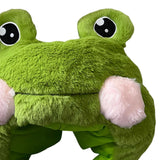 Maxbell Plush Frog Shaped Hat Cartoon Stuffed Toy Party Hats Cosplay Headwear